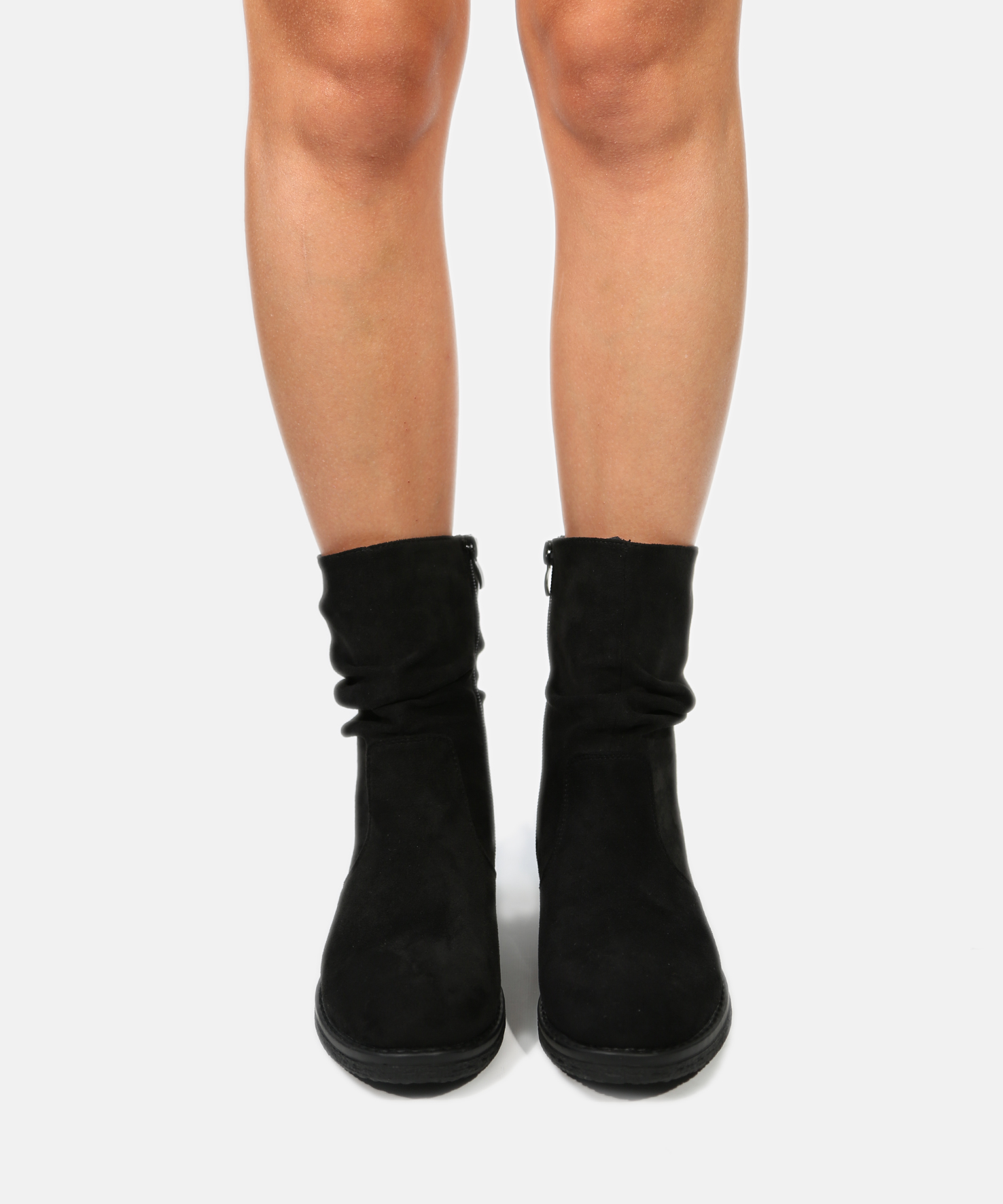 Botins franzidos efeito camur&ccedil;a image number null